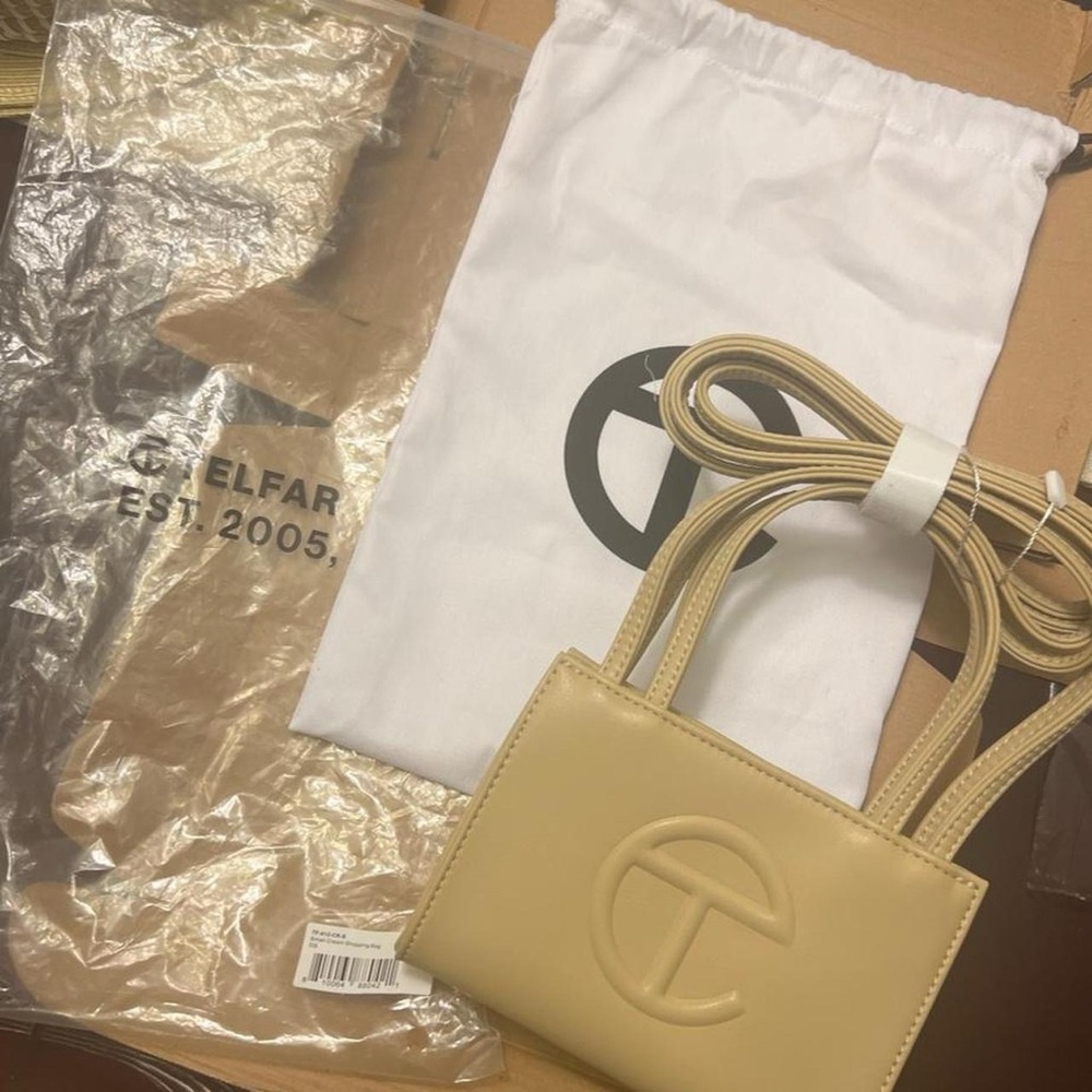 BNNU Telfar Small Shopper in Cream